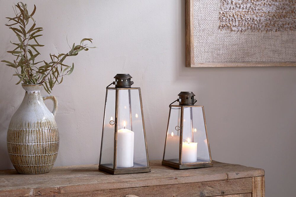 Giva Lantern - Antique Brass- Small