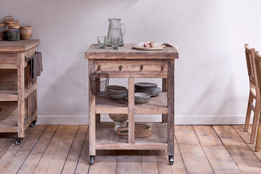 Tivu Reclaimed Wood Butchers Block - Natural