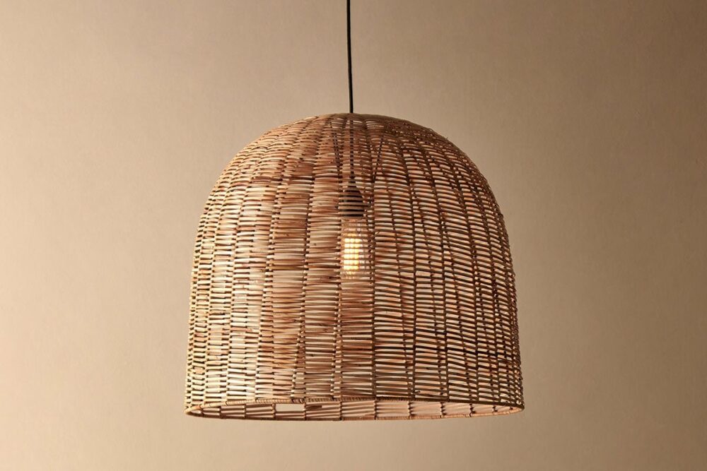 Noko Wicker Dome Pendant - Large