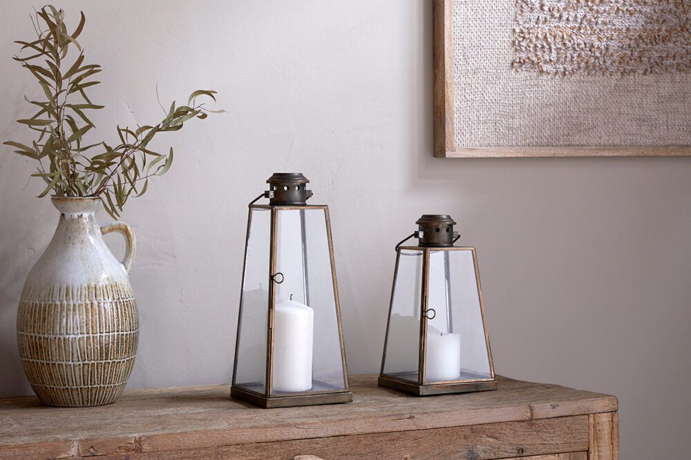 Giva Lantern - Antique Brass - Large