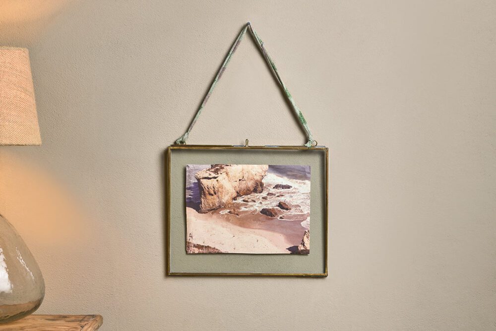 EXTRA LARGE KIKO GLASS FRAME - ANTIQUE BRASS - LANDSCAPE 29X36CM