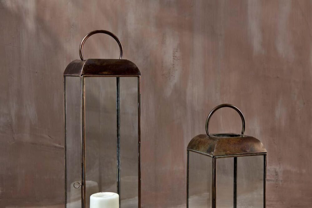 Kaso Lantern - Aged Antique Brass - Large