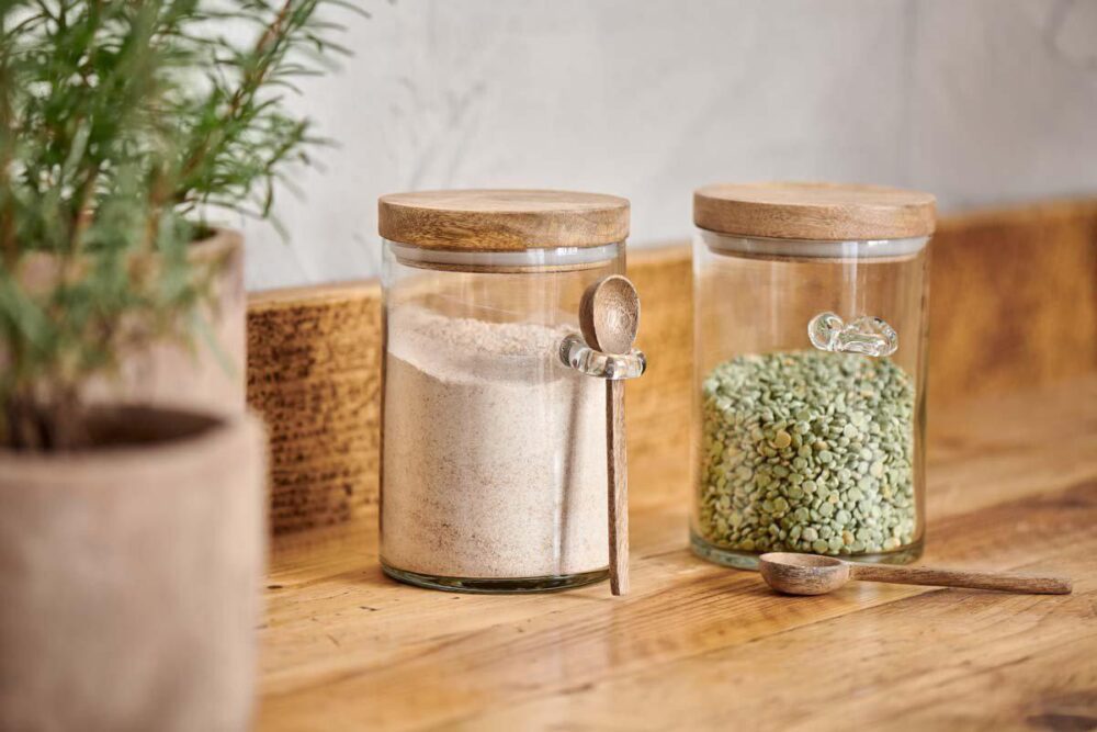 Kossi Storage Jar - Clear - Large 22 x 12.5cm (dia)