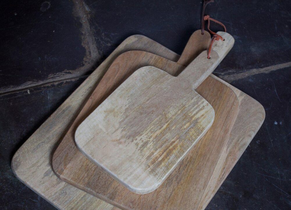 NIJU CHOPPING BOARD - NATURAL MANGO WOOD - LARGE