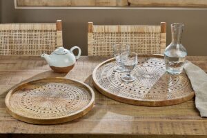 Namuna Mango Wood Tray - Natural - Large