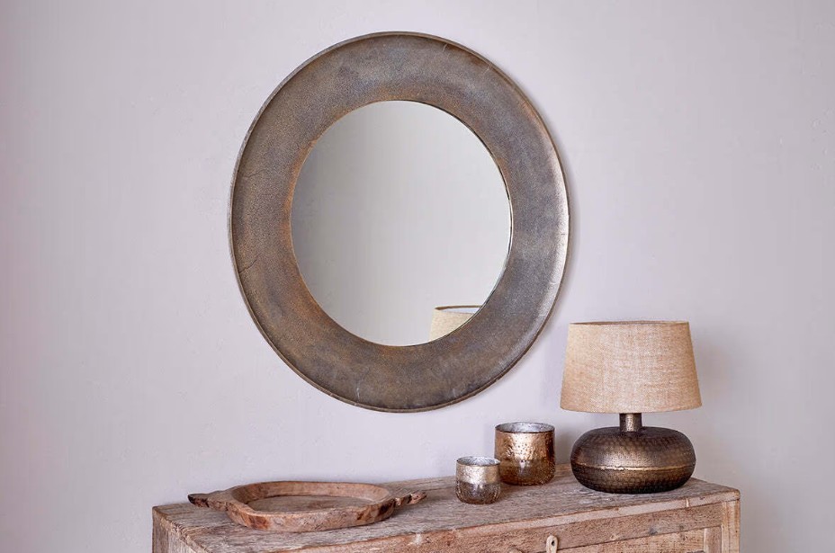 Yakira Mirror - Antique Brass - Large