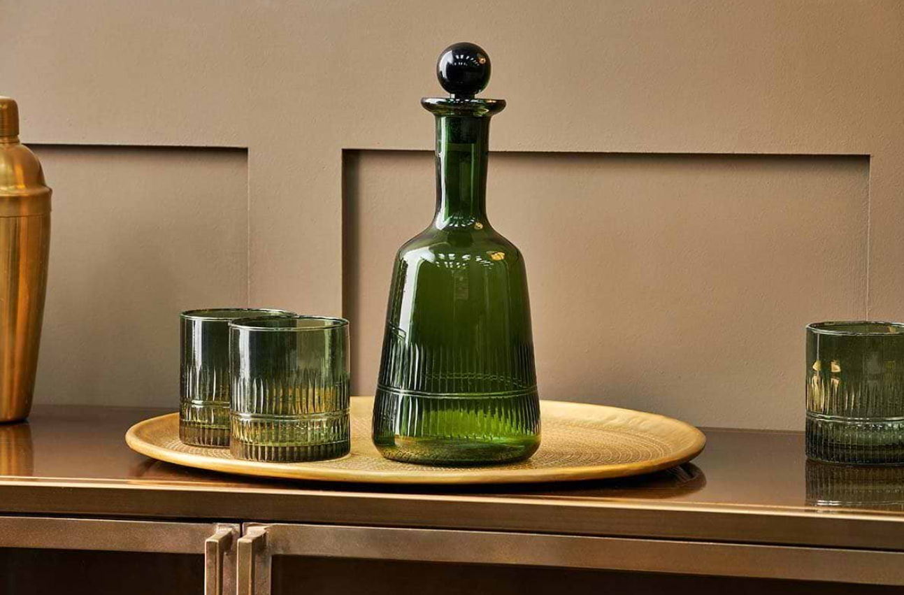 Mila Decanter - Dark Emerald
