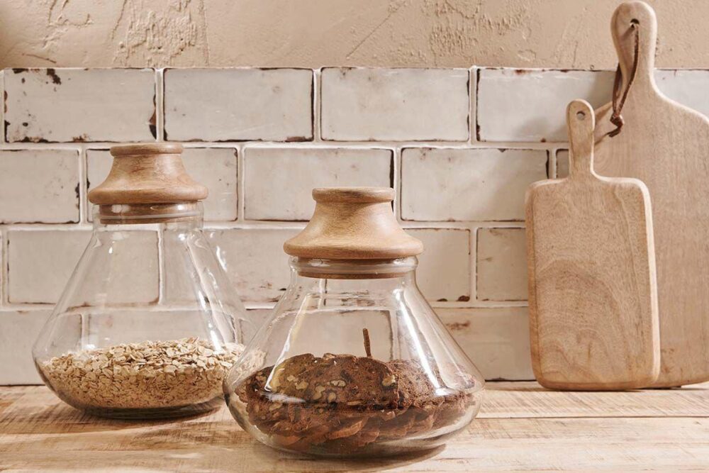 Deeka Storage Jar - Clear - Large 23.5 x 21cm (dia)