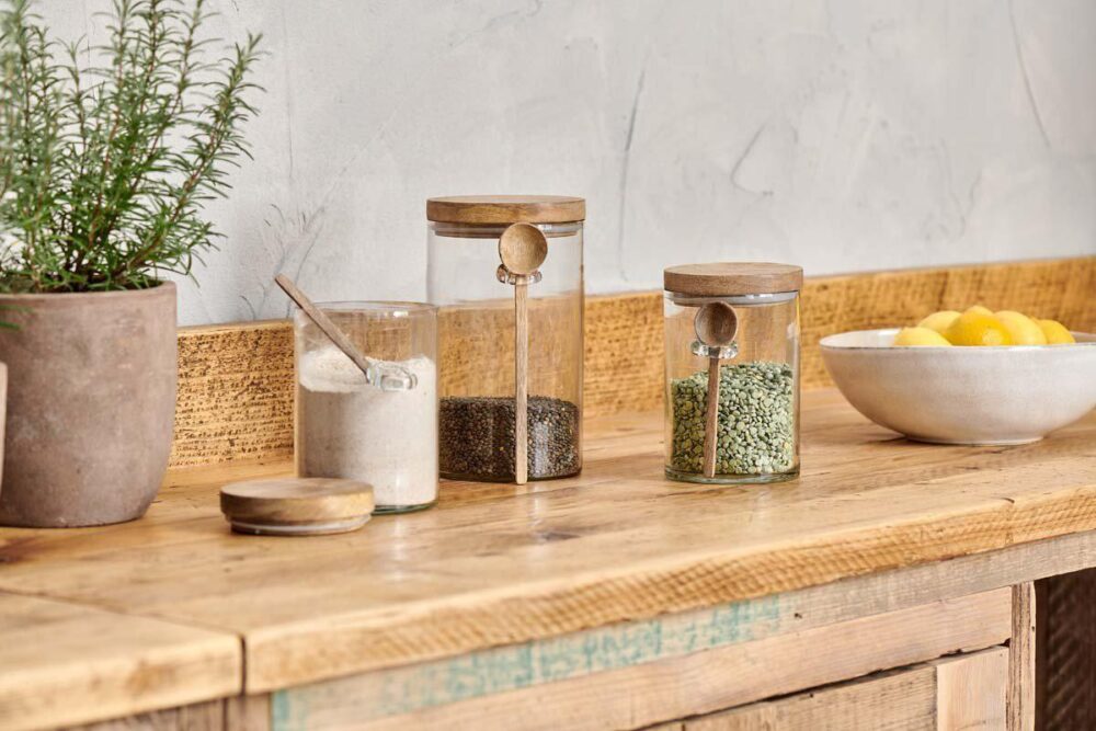 Kossi Storage Jar - Clear - Large 22 x 12.5cm (dia)