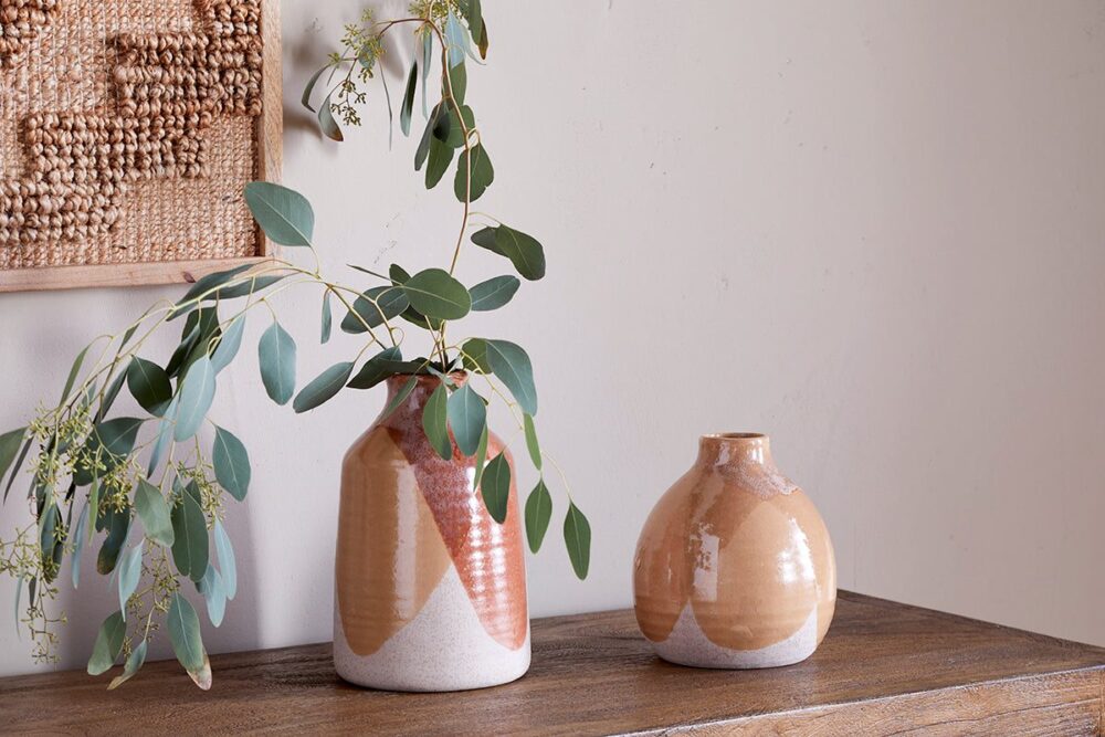 Lucia Ceramic Vase - Terracotta Mix - Large