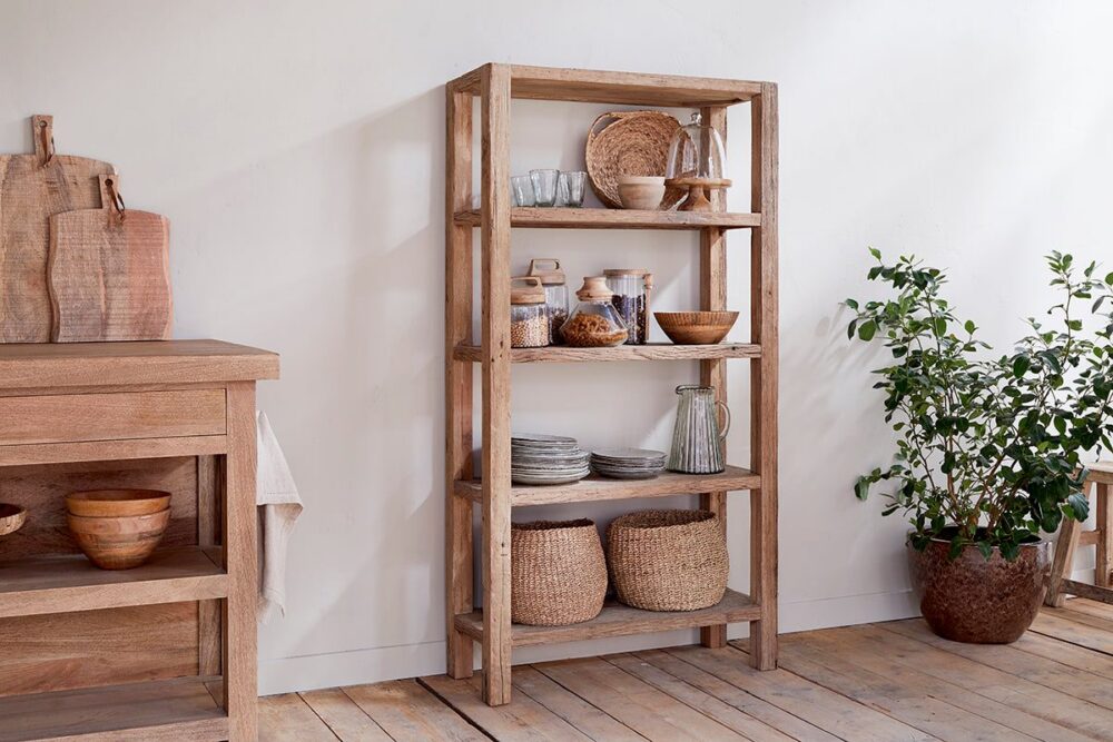 Ibo Reclaimed Wood Shelf - Natural - Wide